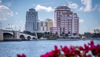 West Palm Beach Skyline and Intracoastal Waterway