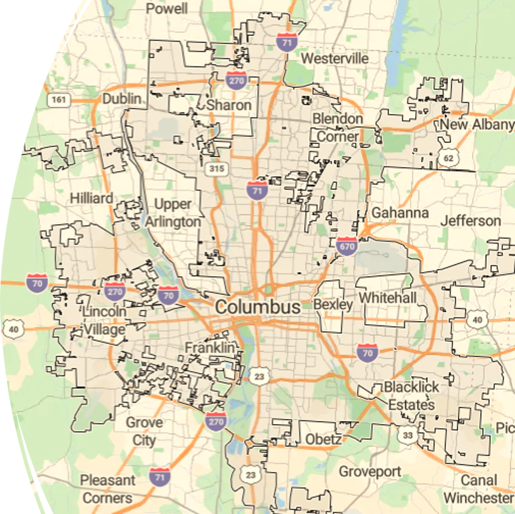 Columbus Ohio Neighborhood Map