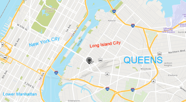 Long Island City, Queen, NYC Map