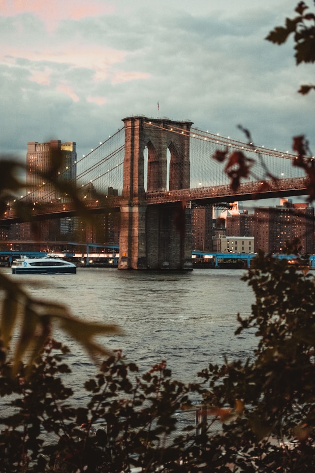 Brooklyn Bridge to Lower Manhattan